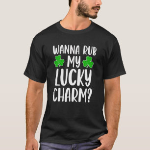 Camiseta Quer Esfregar Meu Amuleto da Sorte Dia de São Patr