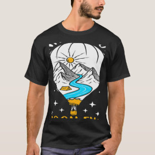 Camiseta Quer ir numa viagem de balão Balão de ar quente Ba