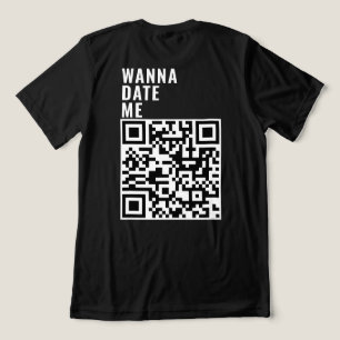 Camiseta Quer Me Encontrar Com O Código QR Personalizado Di