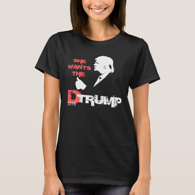 Camiseta Quer o trunfo 2016 de D (Frente)