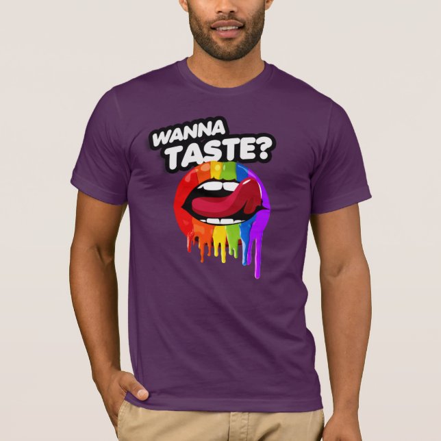 Camiseta Quer provar o arco-íris (Frente)