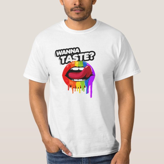 CAMISETA QUER PROVAR O ARCO-ÍRIS (Frente)