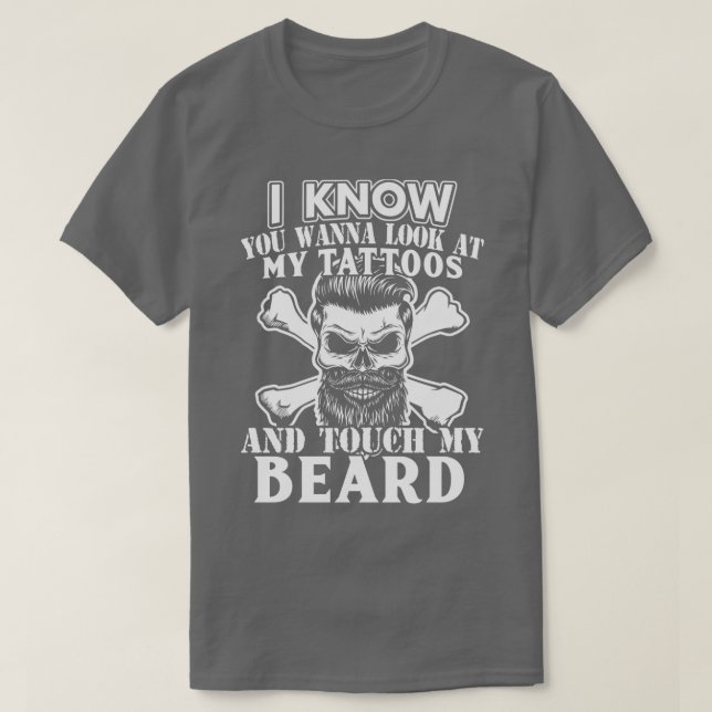 Camiseta Quer tocar minha barba 1 (Frente do Design)