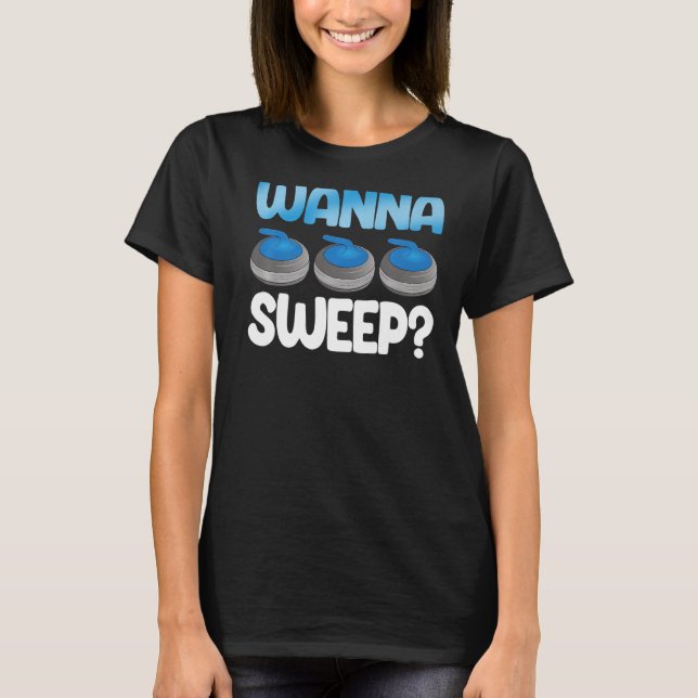 Camiseta Quer varrer o maior curling do mundo (Frente)