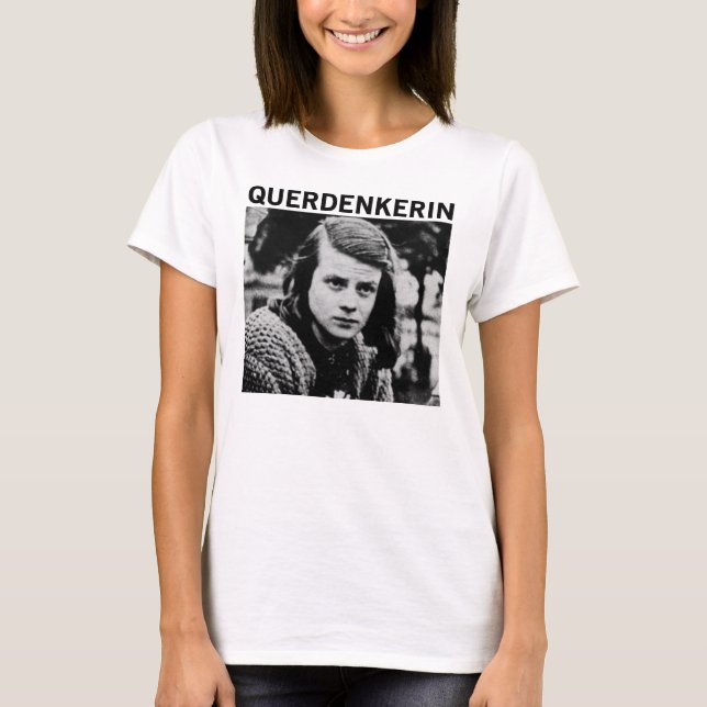 Camiseta Querdenkerin Sophie Scholl - Patriota do Pensador  (Frente)