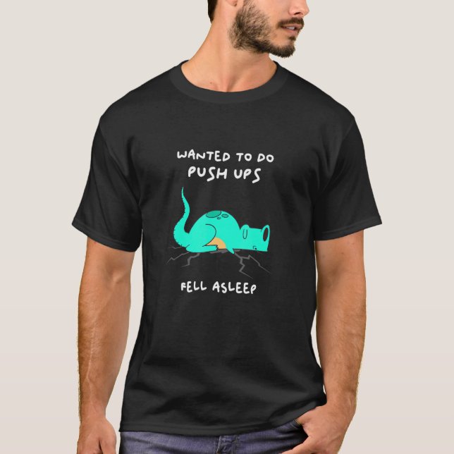 Camiseta Querem Fazer Ups Dormindo Dinossauro Jardim de Inf (Frente)