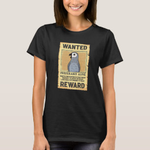 Camiseta Querem Poster Parrot I Cinza Africana