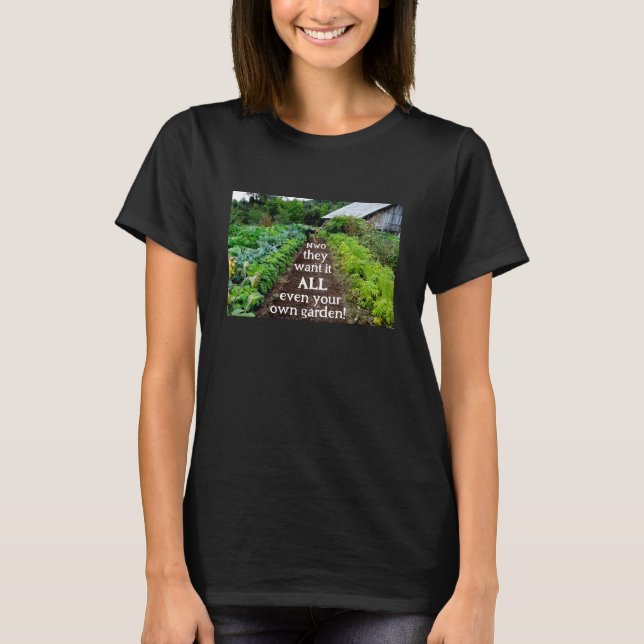 Camiseta Querem tudo (escuro) (Frente)