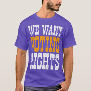Camiseta Queremos Direitos De Voto