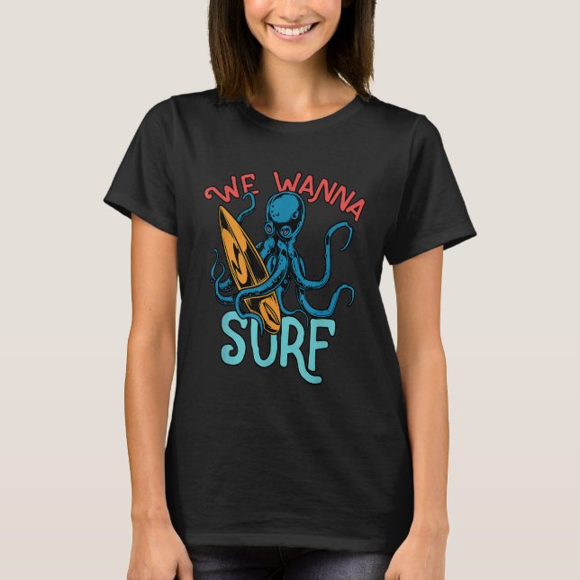 Camiseta queremos surf surfar no estilo da vida... (Frente)