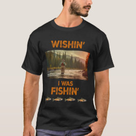 Camiseta Queria estar pescando