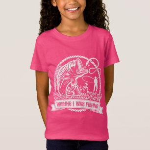 Camiseta Queria Que Eu Estivesse Pescando