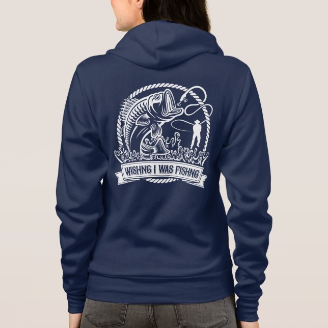 Camiseta Queria Que Eu Estivesse Pescando (Verso)