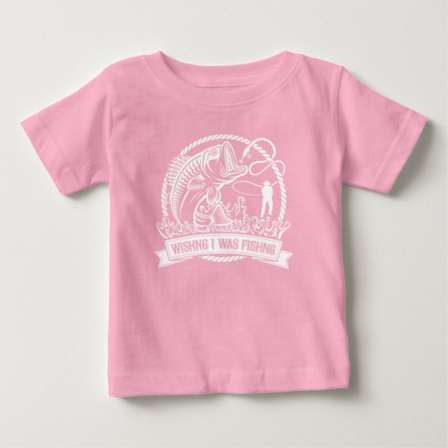 Camiseta Queria Que Eu Estivesse Pescando (Frente)