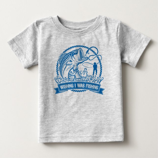 Camiseta Queria Que Eu Estivesse Pescando (Frente)