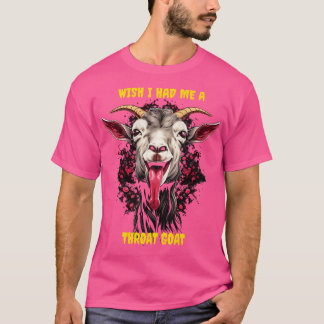 Camiseta Queria que eu tivesse uma cabra de garganta