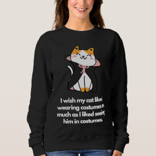 Camiseta Queria que meu gato gostasse de vestir roupas