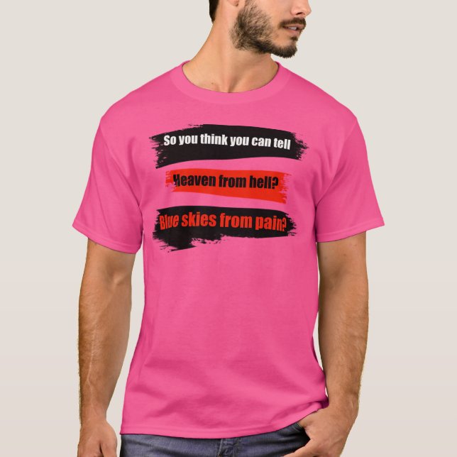 Camiseta Queria Que Você Estivesse Aqui Com Letra Pink Floy (Frente)