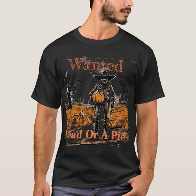 Camiseta Queria Um Morto Ou Uma Torta. Halloween Pumpkin Sm (Frente)