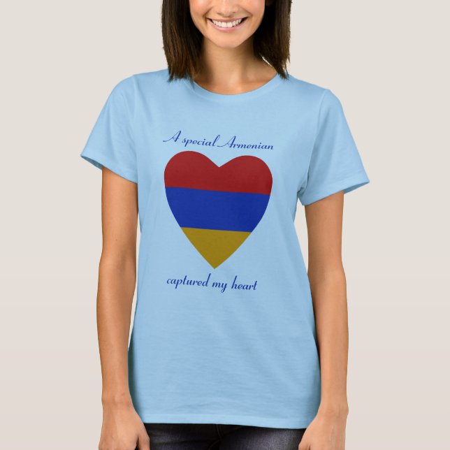 Camiseta Querida Bandeira da Armênia (Frente)