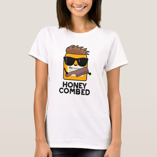 Camiseta Querida Comida Engraçado Mel Pun (Frente)