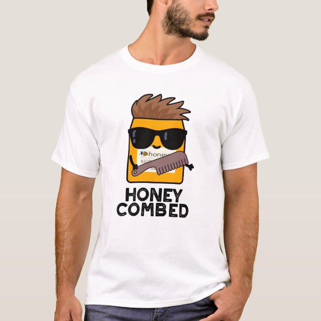 Camiseta Querida Comida Engraçado Mel Pun (Frente)