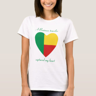 Camiseta Querida da Bandeira do Benim