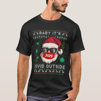 Camiseta Querida É C O V I D Fora Papais noeis Ufly Christm