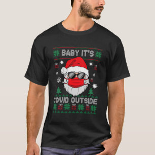 Camiseta Querida É C O V I D Papais noeis Fora De Natal Fei