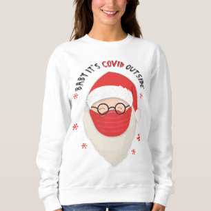 Camiseta Querida, é Covid fora de Papais noeis com máscar