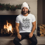 Camiseta Querida, está frio fora do inverno<br><div class="desc">Um tee de caligrafia manuscrito para o inverno,  com flocos de neve ao redor de um ditado: bebê é frio lá fora". Compre um para você e seu outro significativo.</div>