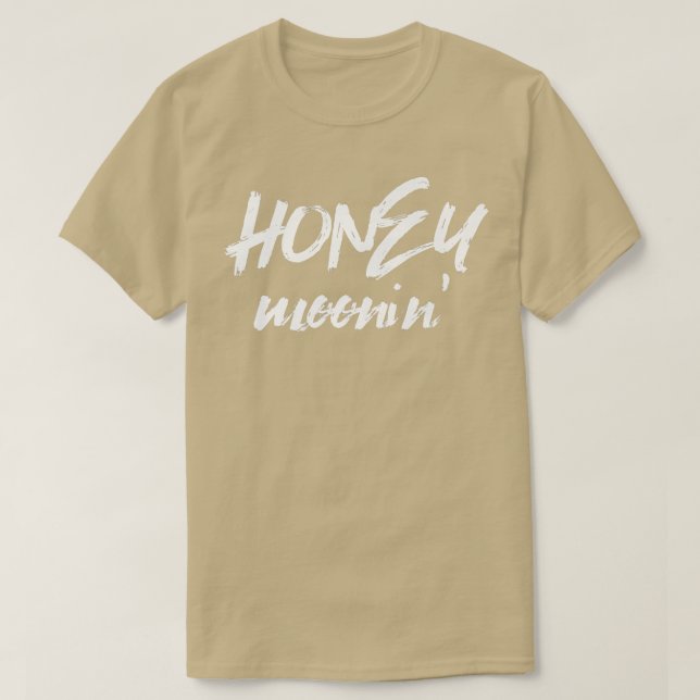 Camiseta Querida LuaFérias de Lua de mel em Casal casado (Frente do Design)