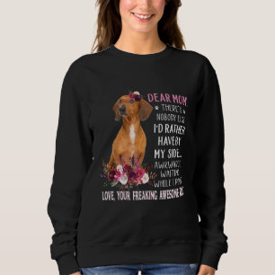 Camiseta Querida mãe, dono de cachorro feliz Dia de as mães
