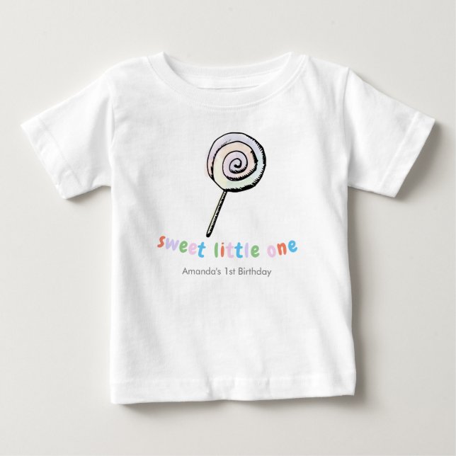 Camiseta Querida Menina Doce Personalizada Roupa De Bebê (Frente)