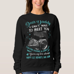 Camiseta Querida Pai... Não posso esperar para te conhecer.