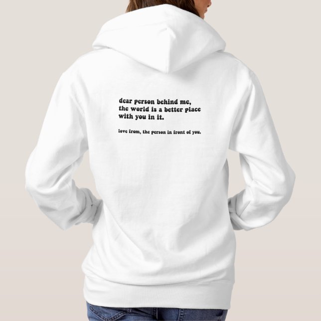 Camiseta Querida Pessoa Atrás de Mim (Verso)