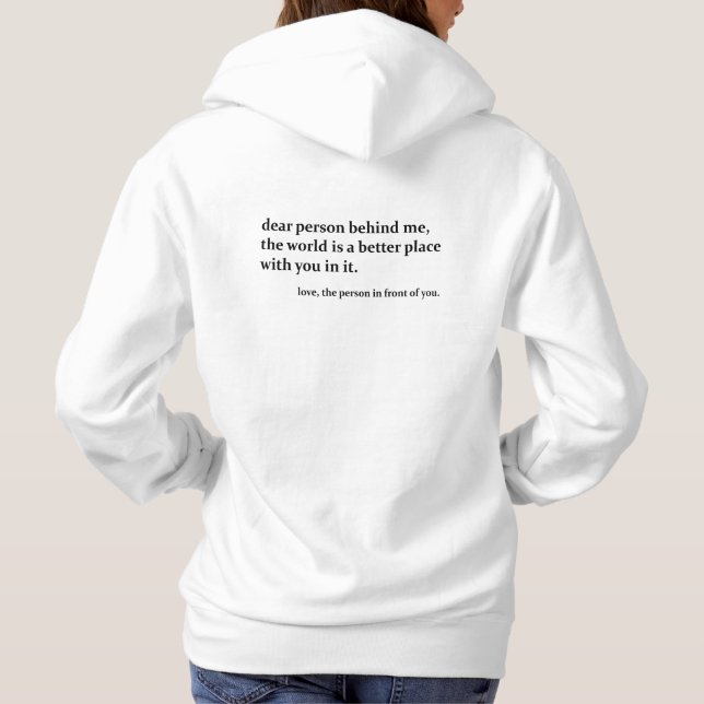 Camiseta Querida Pessoa Atrás de Mim - Gentileza (Verso)