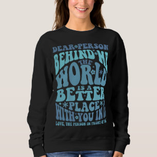 Camiseta Querida Pessoa Por Trás De Mim Bondade e Posto Mot