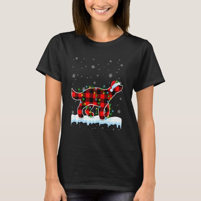 Camiseta Queridinho Natal Santa Hat Animais Xmas Lig (Frente)