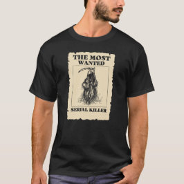 Camiseta Querido Assassino Serial. Poster Antigo Humor da G