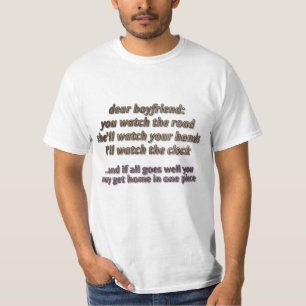 Camiseta Querido Namorado - Tome Cuidado