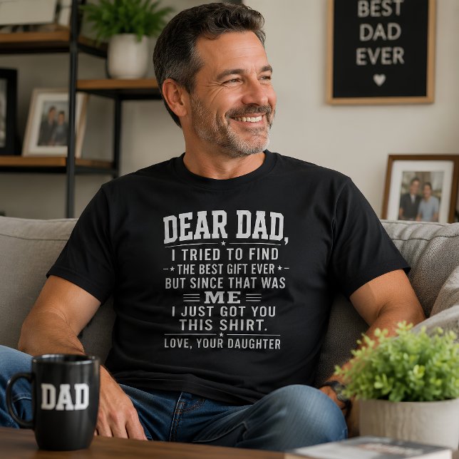 Camiseta Querido Pai Filha Divertida (Criador carregado)