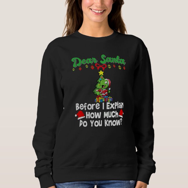 Camiseta Querido Papai Noel Antes de Eu Explicar Quanto Voc (Frente)