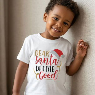 Camiseta Querido Papai Noel. Defina um bom Natal