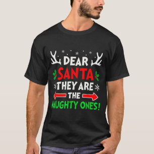Camiseta Querido Papai Noel Eles São Travessos Natal Xmas H