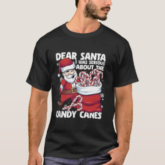 Camiseta Querido Papai Noel Eu Estava Sendo Sério Sobre Ben