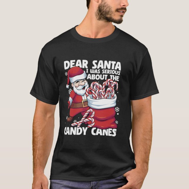 Camiseta Querido Papai Noel Eu Estava Sendo Sério Sobre Ben (Frente)