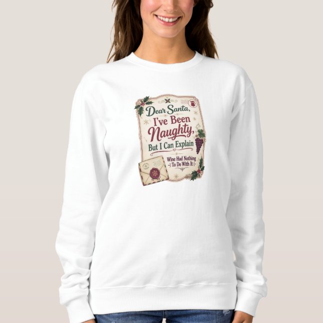 Camiseta Querido Papai Noel, Eu Fui Malvado, Mas Posso Expl (Frente)