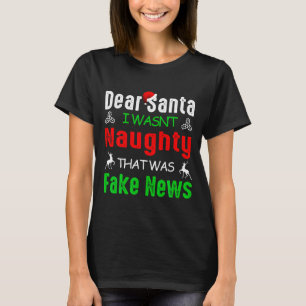 Camiseta Querido Papai Noel Não Fui Travesso Aquilo Era Fak