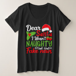 Camiseta Querido Papai Noel Não Fui Travesso Isso Foi Notíc